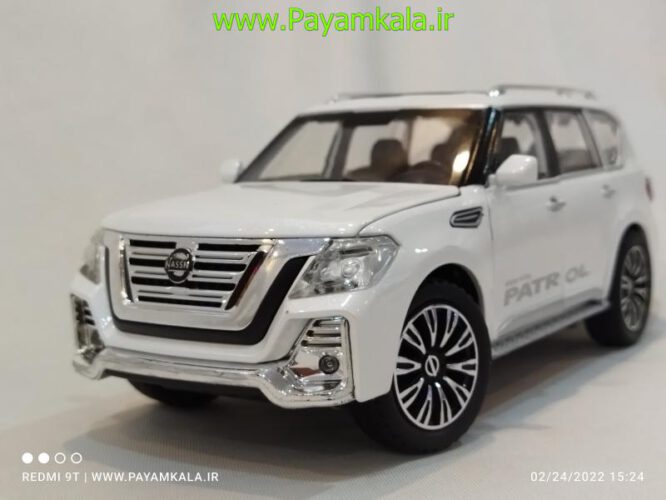 ماکت نیسان پاترول (NISSAN PATROL 1.24 CHIMEI)(328-8M) سفید