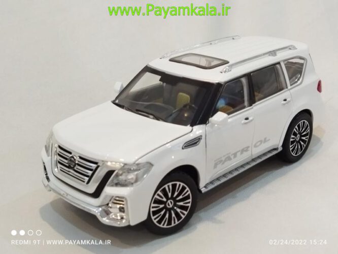 ماکت نیسان پاترول (NISSAN PATROL 1.24 CHIMEI)(328-8M) سفید