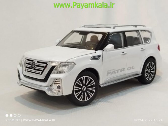 ماکت نیسان پاترول (NISSAN PATROL 1.24 CHIMEI)(328-8M) سفید