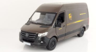 ماشین فلزی مرسدس بنز (MERCEDES-BENZ SPRINTER KINSMART) قهوه ای