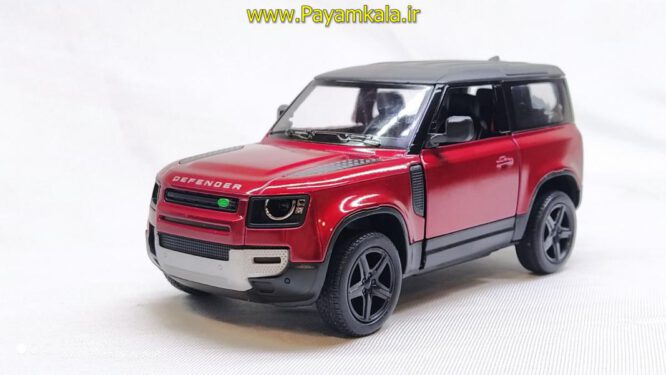 ماشین فلزی لندرور (LANDROVER DEFENDER KINSMART) قرمز