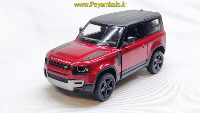 ماشین فلزی لندرور (LANDROVER DEFENDER KINSMART) قرمز