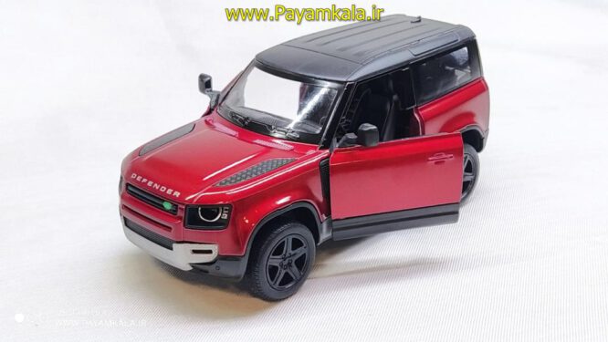 ماشین فلزی لندرور (LANDROVER DEFENDER KINSMART) قرمز