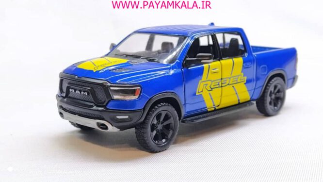 ماشین فلزی وانت دوج رم ( KINSMART 2019 RAM 1500) آبی