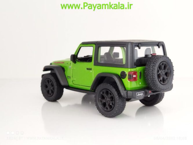 ماشین فلزی جیپ رانگلر (JEEP WRANGLER 2018 KINSMART) سبز