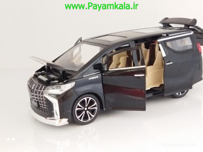 ماشین فلزی ون تویوتا (TOYOTA HYBRID)(CHEZHI 1:24) مشکی