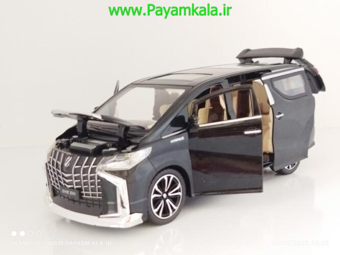 ماشین فلزی ون تویوتا (TOYOTA HYBRID)(CHEZHI 1:24) مشکی