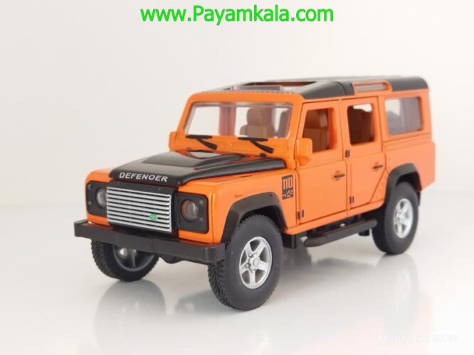 ماشین فلزی لندرور دیفندر (LANDROVER 812G) نارنجی