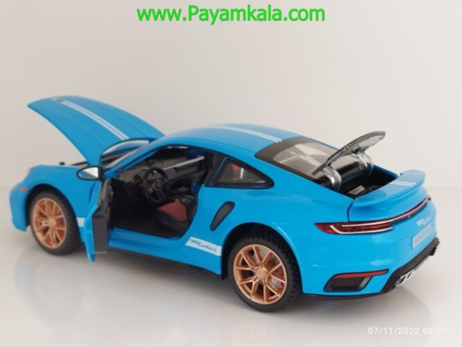 ماکت پورشه 911 (PORSCHE MINIAUTO)(2404B) آبی