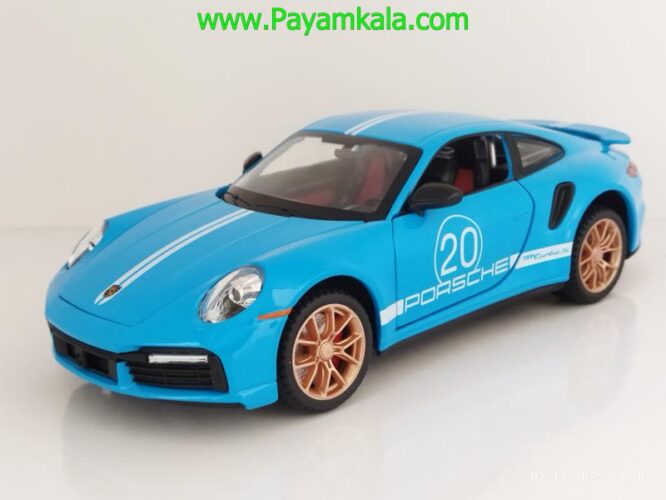 ماکت پورشه 911 (PORSCHE MINIAUTO)(2404B) آبی