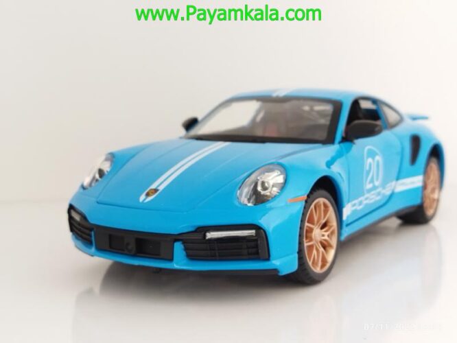 ماکت پورشه 911 (PORSCHE MINIAUTO)(2404B) آبی