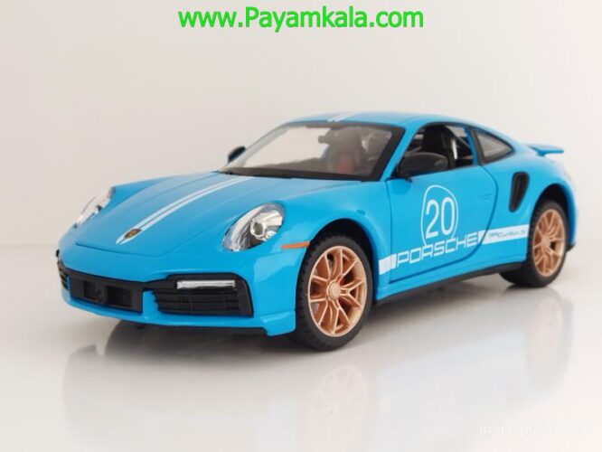 ماکت پورشه 911 (PORSCHE MINIAUTO)(2404B) آبی