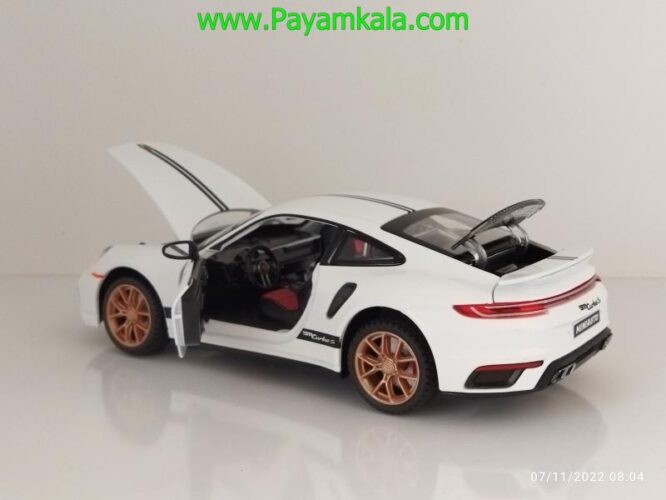 ماکت پورشه 911 (PORSCHE MINIAUTO)(2404B) سفید