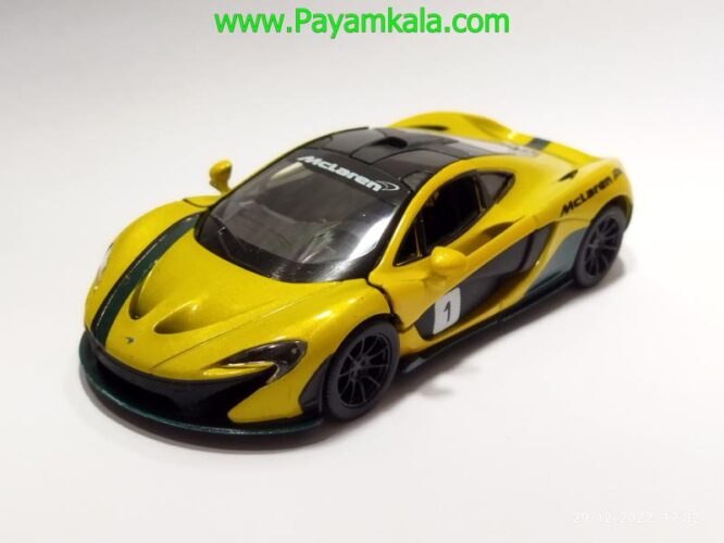 ماشین فلزی مک لارن (MCLAREN-X P1 KINSMART) زرد