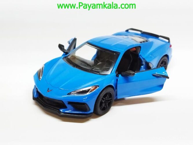 ماشین فلزی کروت (CORVETTE 2021 KINSMART) آبی