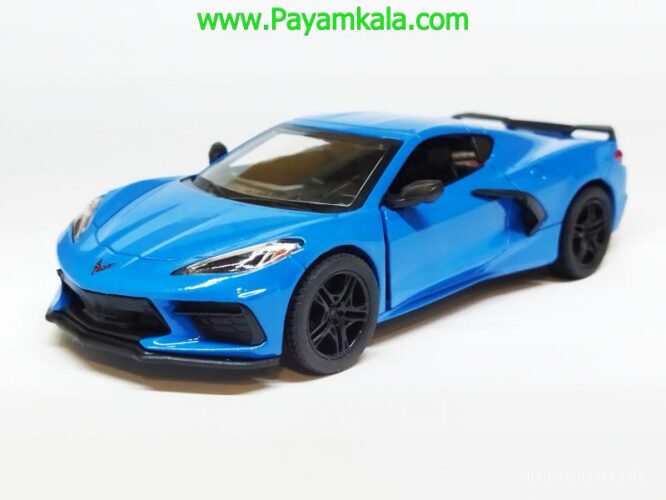 ماشین فلزی کروت (CORVETTE 2021 KINSMART) آبی