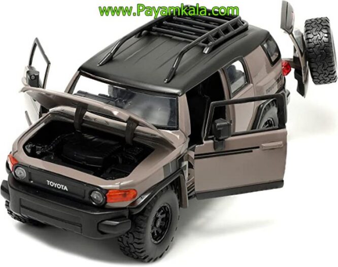 ماکت تویوتا (TOYOTA FJ CRUISER JADA)(1:24) خاکی