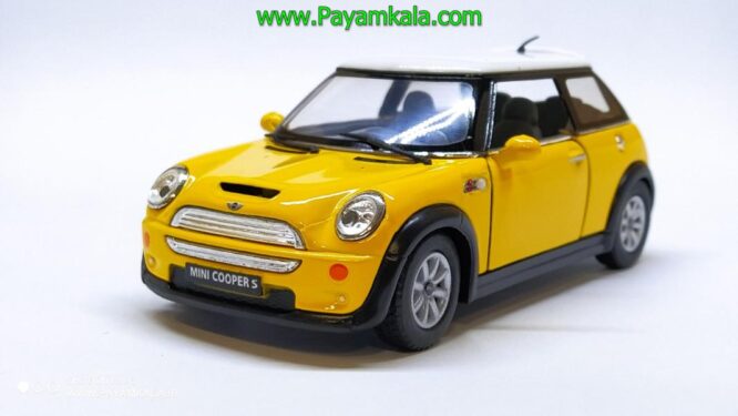 ماشین فلزی مینی کوپر (MINI COOPER S BY KINSMART) زرد