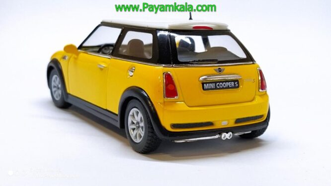 ماشین فلزی مینی کوپر (MINI COOPER S BY KINSMART) زرد