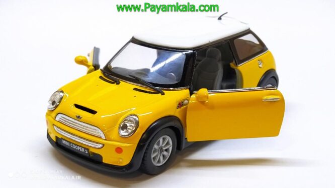 ماشین فلزی مینی کوپر (MINI COOPER S BY KINSMART) زرد