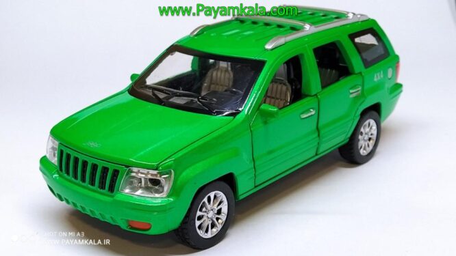 جیپ گرند چروکی شش درب بازشو (JEEP DIECAST REPLICA) سبز