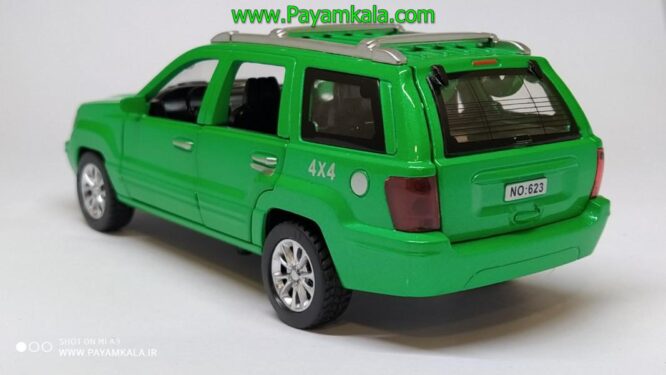 جیپ گرند چروکی شش درب بازشو (JEEP DIECAST REPLICA) سبز