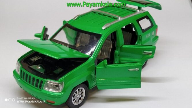 جیپ گرند چروکی شش درب بازشو (JEEP DIECAST REPLICA) سبز