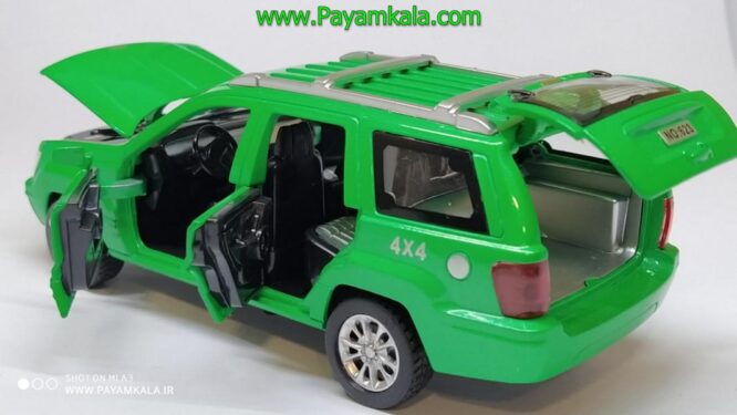 جیپ گرند چروکی شش درب بازشو (JEEP DIECAST REPLICA) سبز