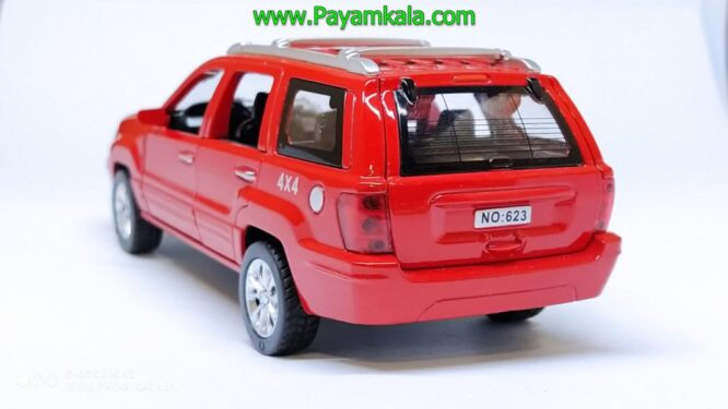 جیپ گرند چروکی شش درب بازشو (JEEP DIECAST REPLICA) قرمز