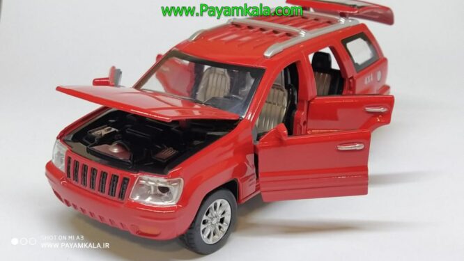 جیپ گرند چروکی شش درب بازشو (JEEP DIECAST REPLICA) قرمز