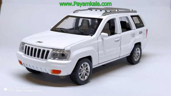 جیپ گرند چروکی شش درب بازشو (JEEP DIECAST REPLICA) سفید