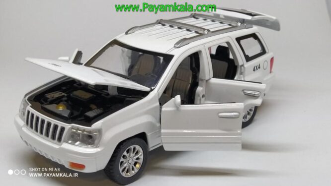 جیپ گرند چروکی شش درب بازشو (JEEP DIECAST REPLICA) سفید