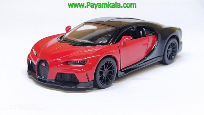 ماکت بوگاتی شیرون کینزمارت (BUGATTI CHIRON KINSMART) قرمز