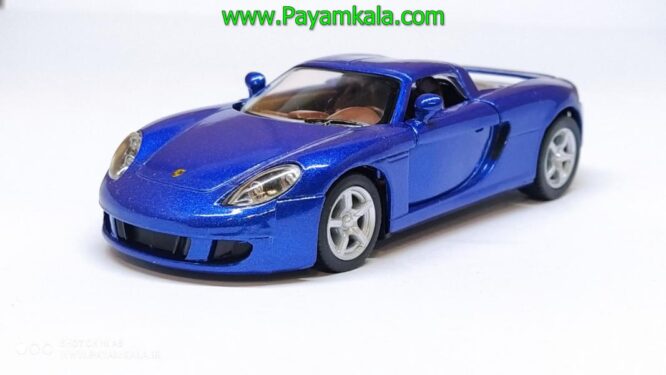 ماشین فلزی پورشه کررا (PORSCHE CARRERA GT KINSMART) آبی