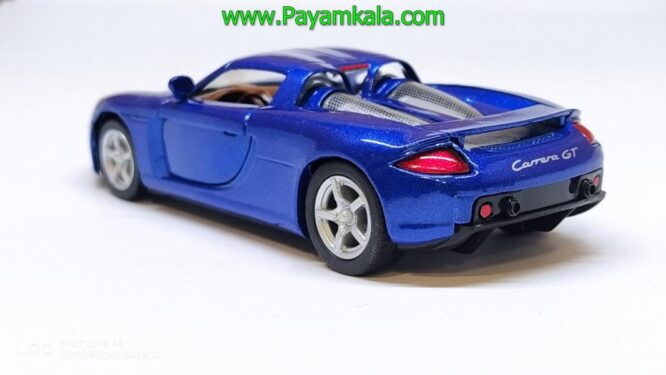 ماشین فلزی پورشه کررا (PORSCHE CARRERA GT KINSMART) آبی