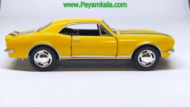 ماشین فلزی شورلت کامارو (CHEVROLET CAMARO Z/28 1967 KINSMART) زرد