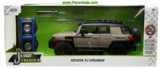 ماکت تویوتا (TOYOTA FJ CRUISER JADA)(1:24) خاکی