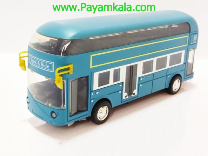 ماشین بازی اتوبوس دوطبقه (LUXURY BUS)(YD629A) آبی