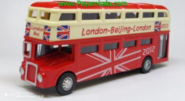 ماشین فلزی اتوبوس لندن (XULI-80197) قرمز