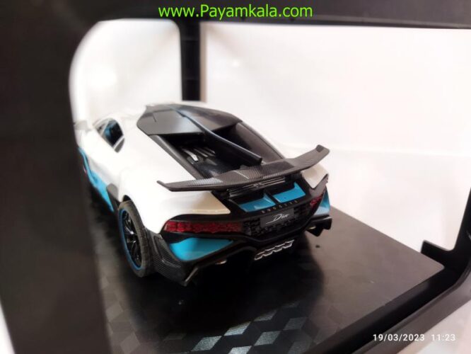 (جعبه دار) ماکت فلزی بوگاتی (Bugatti 1:24)(53522) سفید