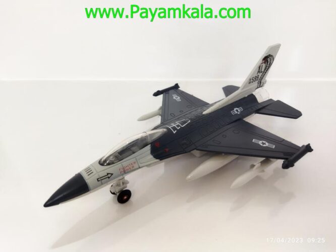 ماکت هواپیما F-16 (1:72) سرمه ای