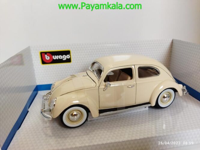 ماکت فولکس قورباغه (1:18)(VOLKSWAGEN KAFER-BEETLE 1955) کرم