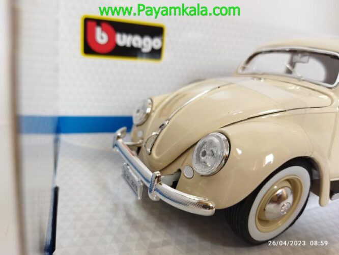 ماکت فولکس قورباغه (1:18)(VOLKSWAGEN KAFER-BEETLE 1955) کرم