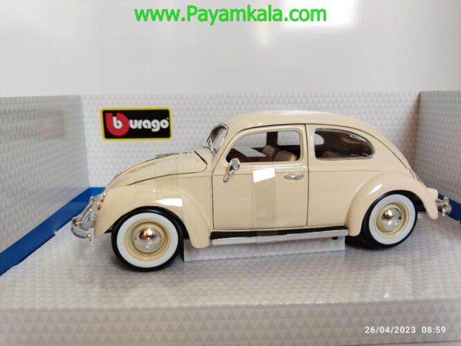 ماکت فولکس قورباغه (1:18)(VOLKSWAGEN KAFER-BEETLE 1955) کرم