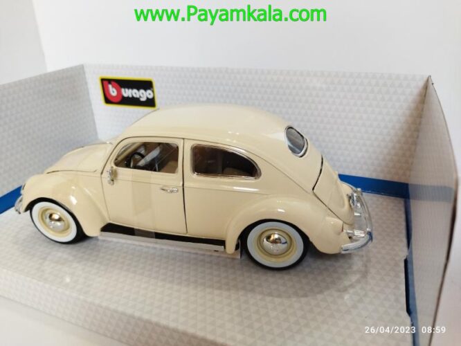 ماکت فولکس قورباغه (1:18)(VOLKSWAGEN KAFER-BEETLE 1955) کرم