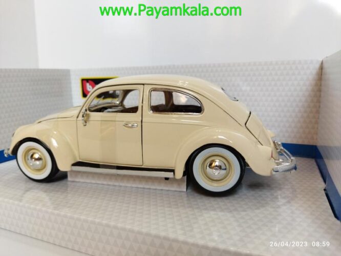 ماکت فولکس قورباغه (1:18)(VOLKSWAGEN KAFER-BEETLE 1955) کرم