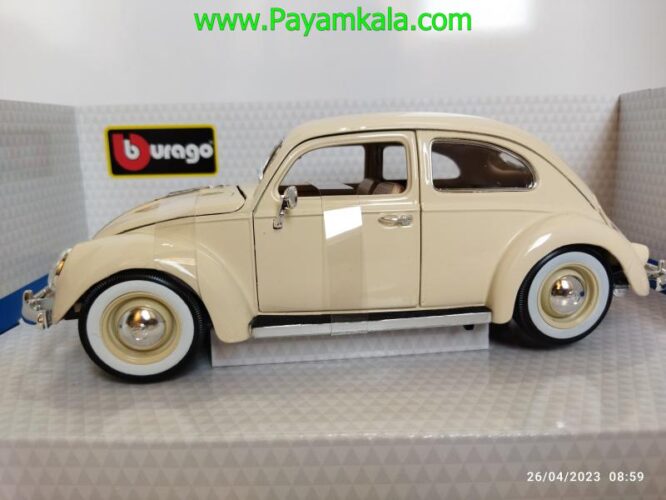 ماکت فولکس قورباغه (1:18)(VOLKSWAGEN KAFER-BEETLE 1955) کرم