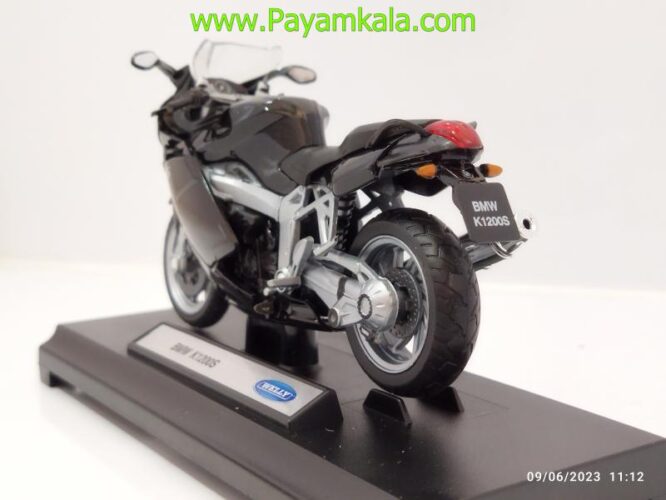 ماکت فلزی موتورسیکلت ب ام و (BMW K1200S BY WELLY)(1/18)