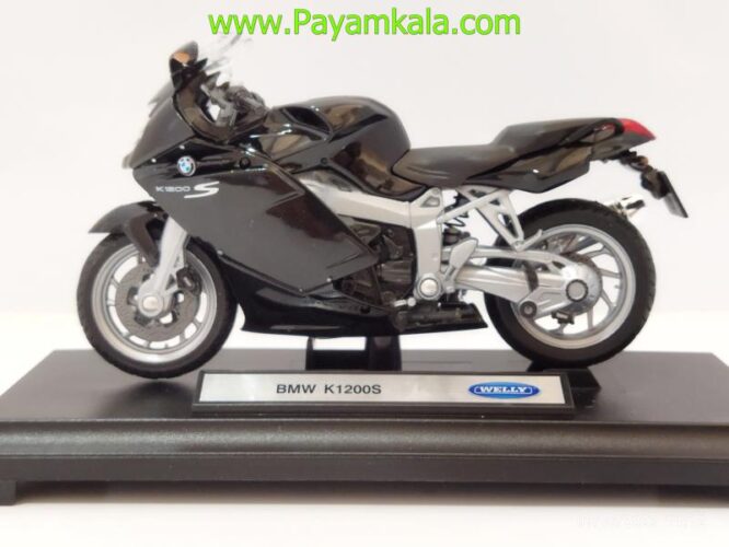 ماکت فلزی موتورسیکلت ب ام و (BMW K1200S BY WELLY)(1/18)