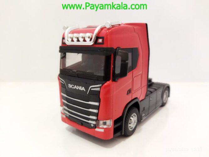 ماکت تریلی اسکانیا (SCANIA-JG260) قرمز